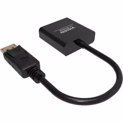 Vision TC-DPVGA/BL cavo e adattatore video DisplayPort VGA (D-Sub) Nero - Vista aggiuntiva 5