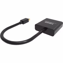 Vision TC-MDPVGA/BL cavo e adattatore video Mini DisplayPort VGA (D-Sub) Nero - Vista aggiuntiva 4