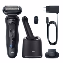 Braun Series 5 52-N7200cc, Rasoio, Nero, Pulsanti, 1 pz