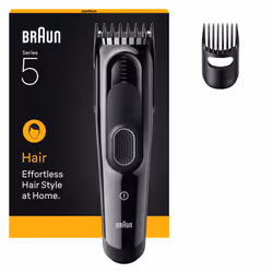 Braun HC5510, Nero, 3 mm, 2,4 cm, Testina, Batteria, 50 min