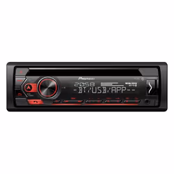 Pioneer DEH-S320BT, Nero, 1 DIN, 200 W, 4.0 canali, 50 W, CD, CD-R, CD-RW