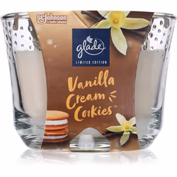 La candela profumata GLADE Vanilla Cream Cookies profuma la tua casa con una fragranza meravigliosa per creare un'atmosfera a ...