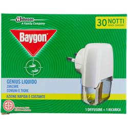 Baygon - Elettroemanatore Genius Liquido Anti-Zanzare 30 Notti