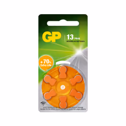 GP Batteries 103249, Batteria monouso, Zinco-aria, 1,45 V, 6 pz, Arancione, Blister