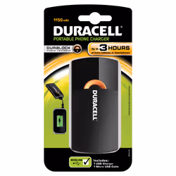 Duracell Mobile Charger, Interno, Esterno, USB, Nero