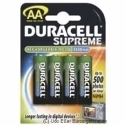 Duracell HR6 AA 4-pack, Batteria ricaricabile, Nichel-Metallo Idruro (NiMH), 1,2 V, 4 pz, 2650 mAh, 119 x 84 x 15 mm