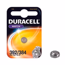 - 1,5v ø mm.7,9x3,6h. 45 mAh. all’ossido d’argento, in blister da 1 pezzo