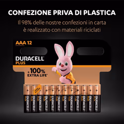 Duracell Plus 100 AAA B16 x10 - Vista aggiuntiva 5
