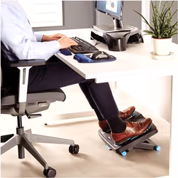 Fellowes 8068001 poggiapiede da scrivania Blu, Antracite, Grigio - Vista aggiuntiva 6