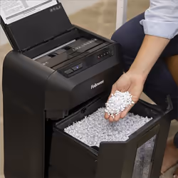 Fellowes Automax 80M distruggi documenti Taglio a particelle 22 cm Nero - Vista aggiuntiva 8