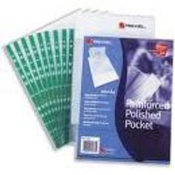 Rexel Reinforced Top Opening A4 Pocket foglio di protezione 100 pz