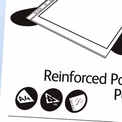 Rexel Reinforced Top Opening A4 Pocket foglio di protezione 100 pz