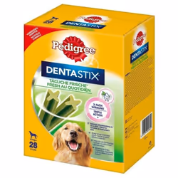 Pedigree Dentastix Fresh è un fuoripasto per un'ottima pulizia dei denti e delle gengive. La combinazione di eucalipto e di e ...