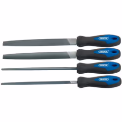 Draper Tools 44962, Set di lime, Impugnatura morbida, 20 cm