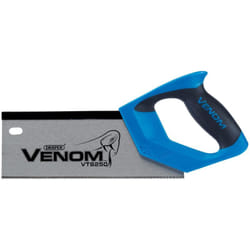 Draper Tools - Draper Venom 82199 Sega a Tenone Doppia Terra 12PPI, Lunghezza Lama 250 mm, Blu
