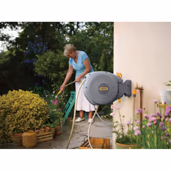 Hozelock 2485 avvolgitubo da giardino Rocchetto montato a muro Automatico Grigio - Vista aggiuntiva 5