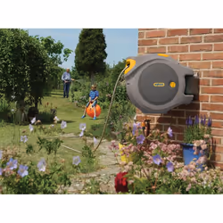 Hozelock 2595 avvolgitubo da giardino Rocchetto montato a muro Automatico Verde - Vista aggiuntiva 4