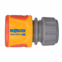 Il connettore AquaStop di Hozelock ha una valvola interna che interrompe il flusso dell'acqua quando un accessorio (ad esempi ...