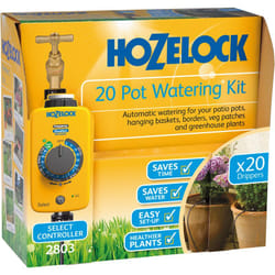 Hozelock - Kit Di Irrigazione Automatica 20 vasi Con Programmatore Manuale Select