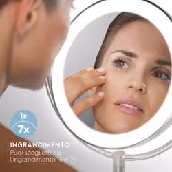 HoMedics Specchio girevole con ingrandimento x7 e illuminazione a LED MIR-8150-EU - Vista aggiuntiva 5