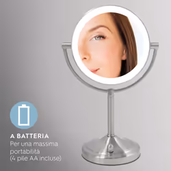 HoMedics Specchio girevole con ingrandimento x7 e illuminazione a LED MIR-8150-EU - Vista aggiuntiva 6