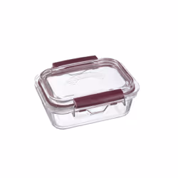 Kilner Fresh Storage 0.60Lt, Scatola, Rettangolare, 0,6 L, Bordeaux, Trasparente, Vetro, 146 mm