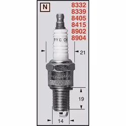 CHAMPION Spark plug OEO 15/N12YC