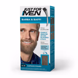 Just For Men Tinta per barba e baffi ideale per eliminare il grigio regalando un look più intenso e folto