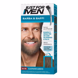 Just For Men Tinta per barba e baffi ideale per eliminare il grigio regalando un look più intenso e folto