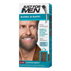 Just For Men Tinta Barba & Baffi Castano Medio M35 castano scuro