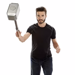 Hasbro Marvel Legends Series Mjolnir Electronic Hammer - Vista aggiuntiva 4