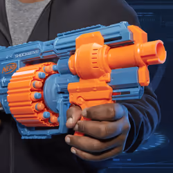 Nerf Elite 2.0 Shockwave RD-15, blaster con tamburo rotante da 15 dardi, lancio a raffica con azione a pompa, capacità di personalizzazione integrate - Vista aggiuntiva 5