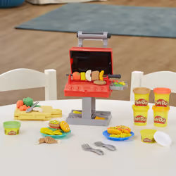 Play-Doh Kitchen Creations Barbecue Playset, per bambini dai 3 anni in su, con 6 colori atossici - Vista aggiuntiva 6