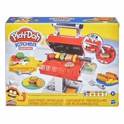 Play-Doh Kitchen Creations Barbecue Playset, per bambini dai 3 anni in su, con 6 colori atossici - Vista aggiuntiva 8
