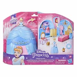 Hasbro Disney Princess Secret Styles Cinderella Story Skirt - Cenerentola, playset con bambola, abiti e tanto altro, giocattolo per bambine dai 4 anni in su