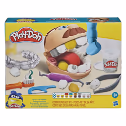 Play-Doh Dottor Trapanino, playset con 8 barattoli di pasta da modellare atossica, per bambini dai 3 anni in su