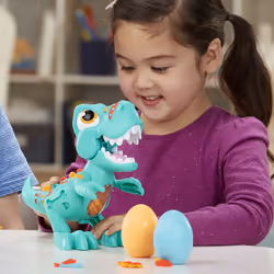 Play-Doh Dino Crew - Il T-Rex Mangione, dinosauro giocattolo con suoni da dinosauro e 3 uova , per bambini dai 3 anni in su - Vista aggiuntiva 6
