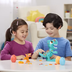 Play-Doh Dino Crew - Il T-Rex Mangione, dinosauro giocattolo con suoni da dinosauro e 3 uova , per bambini dai 3 anni in su - Vista aggiuntiva 7