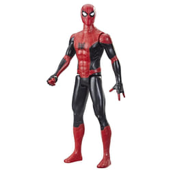 Marvel Spider-Man Spider-Man - Spider-Man con con nuova tuta nera e rossa, action figure da 30 cm Titan Hero Series, ispirata al film di Spider-Man "No Way Home", per bambini dai 4 anni in su