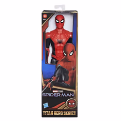 Marvel Spider-Man Spider-Man - Spider-Man con con nuova tuta nera e rossa, action figure da 30 cm Titan Hero Series, ispirata al film di Spider-Man "No Way Home", per bambini dai 4 anni in su - Vista aggiuntiva 2