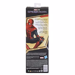 Marvel Spider-Man Spider-Man - Spider-Man con con nuova tuta nera e rossa, action figure da 30 cm Titan Hero Series, ispirata al film di Spider-Man "No Way Home", per bambini dai 4 anni in su - Vista aggiuntiva 4