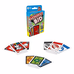 Hasbro Gaming Monopoly Bid, gioco di carte rapido per famiglie e bambini dai 7 anni in su - Vista aggiuntiva 4