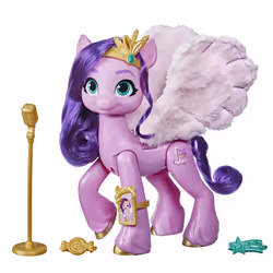 My Little Pony Una Nuova Generazione - Roby Superstar, pony rosa da 15 cm che riproduce musica, per bambini dai 5 anni in su, ...
