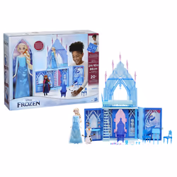 Disney Frozen - Il Palazzo di Ghiaccio di Elsa richiudibile con bambole di Elsa e Olaf, castello giocattolo pieghevole, per bambine e bambini dai 3 anni in su - Vista aggiuntiva 3