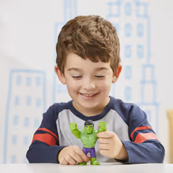 Marvel Spidey e I Suoi Fantastici Amici, Hulk, action figure del supereroe da 10 cm, per bambini dai 3 anni in su - Vista aggiuntiva 5