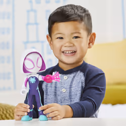 Marvel Spidey e I Suoi Fantastici Amici, mega Ghost-Spider, action figure da 22,5 cm, giocattolo per età prescolare, dai 3 anni in su - Vista aggiuntiva 4