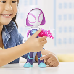 Marvel Spidey e I Suoi Fantastici Amici, mega Ghost-Spider, action figure da 22,5 cm, giocattolo per età prescolare, dai 3 anni in su - Vista aggiuntiva 5