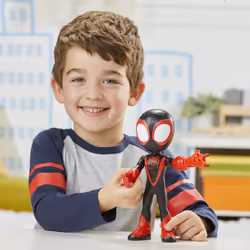 Marvel Spidey e I Suoi Fantastici Amici, mega Miles Morales, action figure da 22,5 cm, giocattolo per età prescolare, dai 3 anni in su - Vista aggiuntiva 7