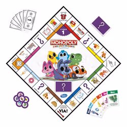 Monopoly - Il Mio Primo, gioco da tavolo per famiglie, per bambini dai 4 anni in su - Vista aggiuntiva 5