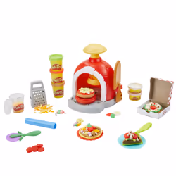 Play-Doh Kitchen Creations La Pizzeria, playset con 6 vasetti di pasta modellabile e 8 accessori - Vista aggiuntiva 5